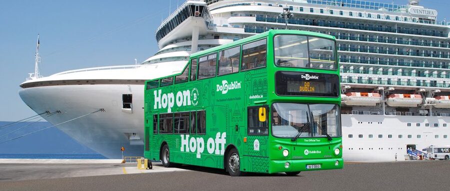 Dublin: Cruise Excursion Hop-On Hop-Off Tour & Rail Ticket - Trinity College, Temple Bar, and the old city