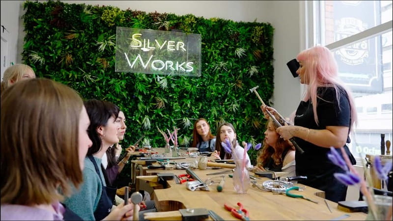 Dublin: Forge a Silver Ring Workshop on Drury Street - Adding texture and polish