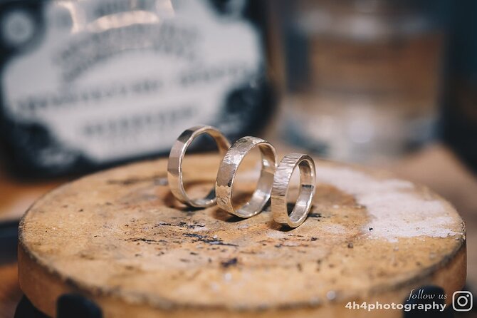 Dublin Jewellery Forge a Hammered Silver ring:Georges Street - Choosing the curve, texture, and polish