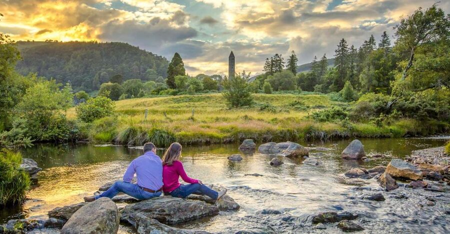 Dublin: Kilkenny, Wicklow & Glendalough Tour & Sheepdog Show - Glendalough: ruins, lakes and a worthwhile walk