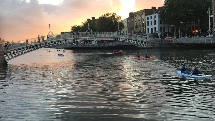 Dublin: Music Under the Bridges Kayaking Tour - Setting off from the Liffey Boardwalk