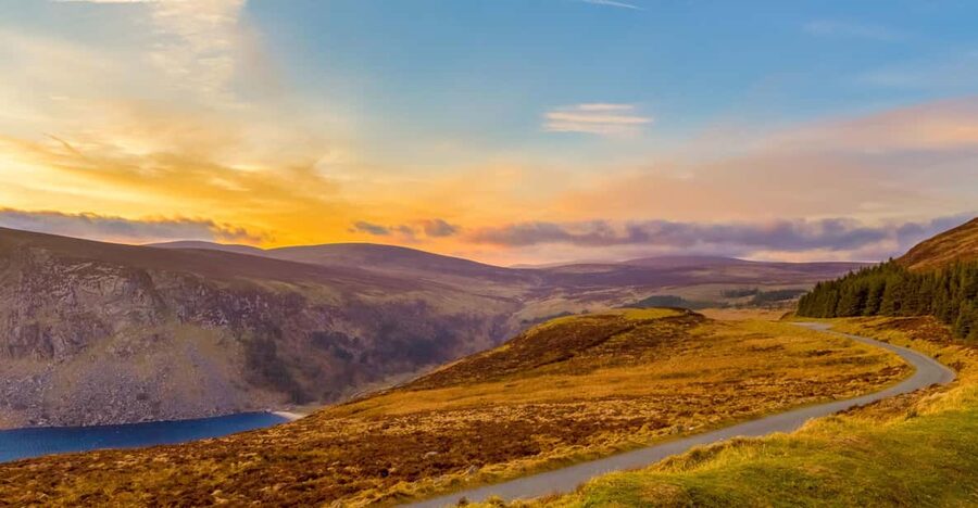 From Dublin: Wild Wicklow Mountains and Glendalough Tour - Killiney Hill brings the first big view